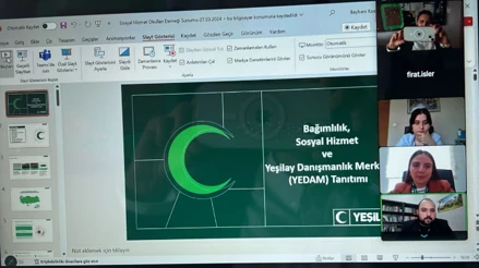 Sosyal Hizmet Okulları Birliği ve Yeşilay Danışmanlık Merkezi İşbirliği ile Yürütülen Bağımlılık Çalıştayı 